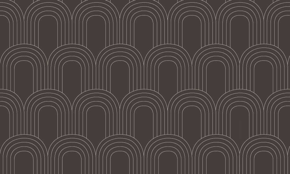 Retro-style loop wallpaper design in dark grey