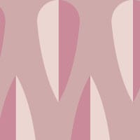 Pink arrow shaped retro wallpaper design in a lounge