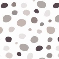 Dotty wallpaper design in white and grey colour tones in a child's bedroom 