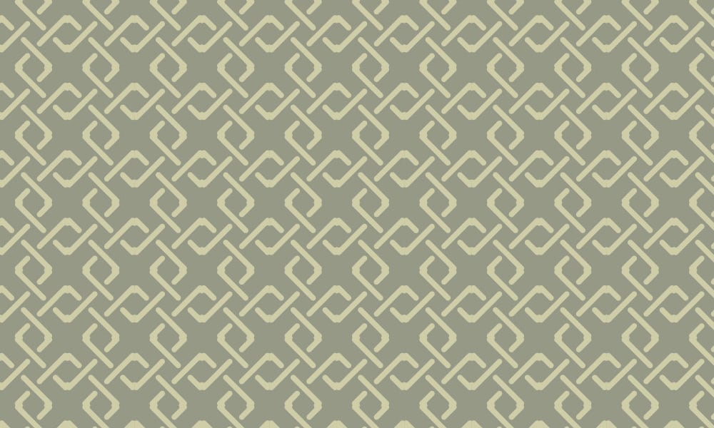 Modern sage green geometric link wallpaper pattern 