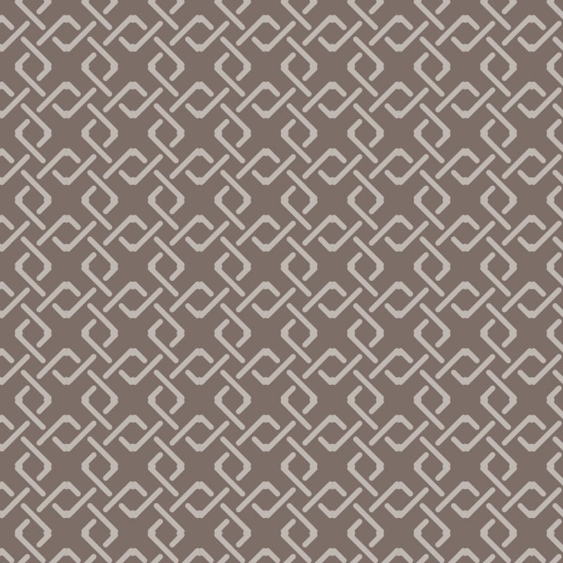 Geometric pattern wallpaper in dark grey in a lounge 