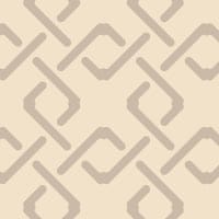 Geometric pattern wallpaper in neutral beige colour in a lounge 