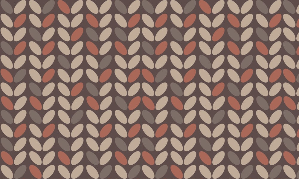 Rich earthy brown and red coffee bean wallpaper design