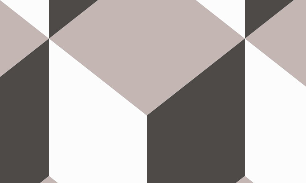 Grey wall mural design in a geometric pattern