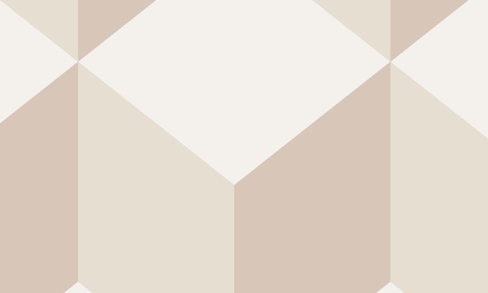 Taupe and beige geometric pattern wall mural design