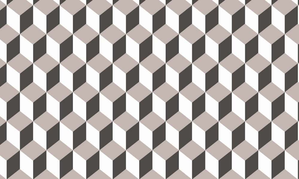Grey cube-shaped wallpaper design