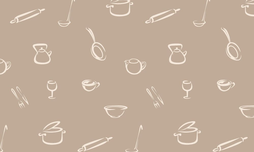 Taupe kitchen wallpaper design
