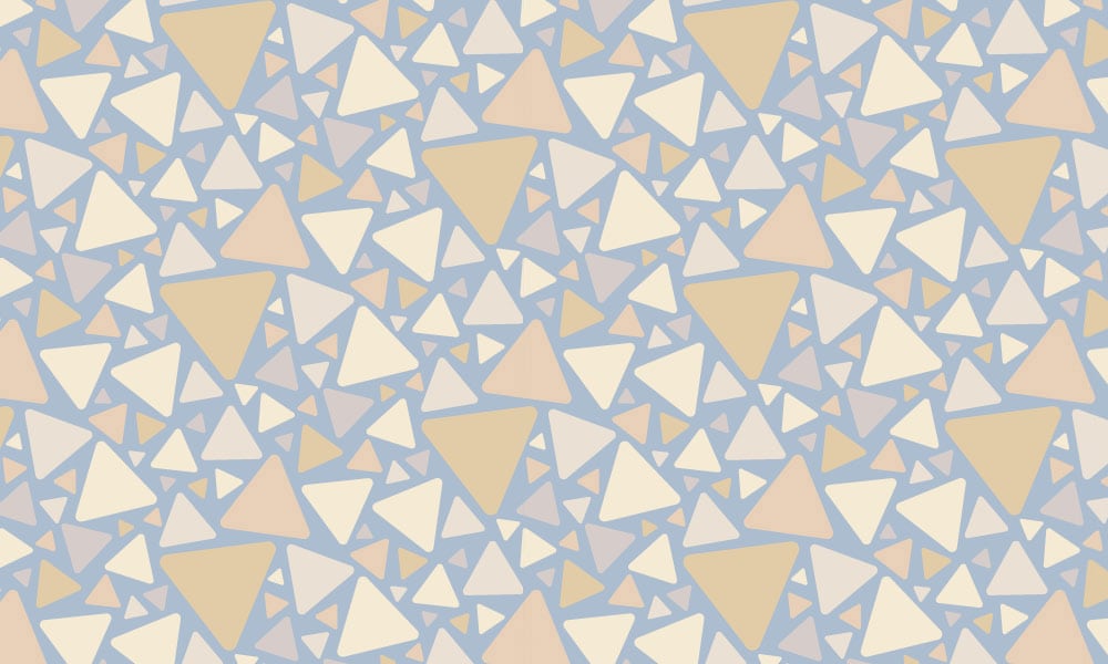 Blue triangular wallpaper design 