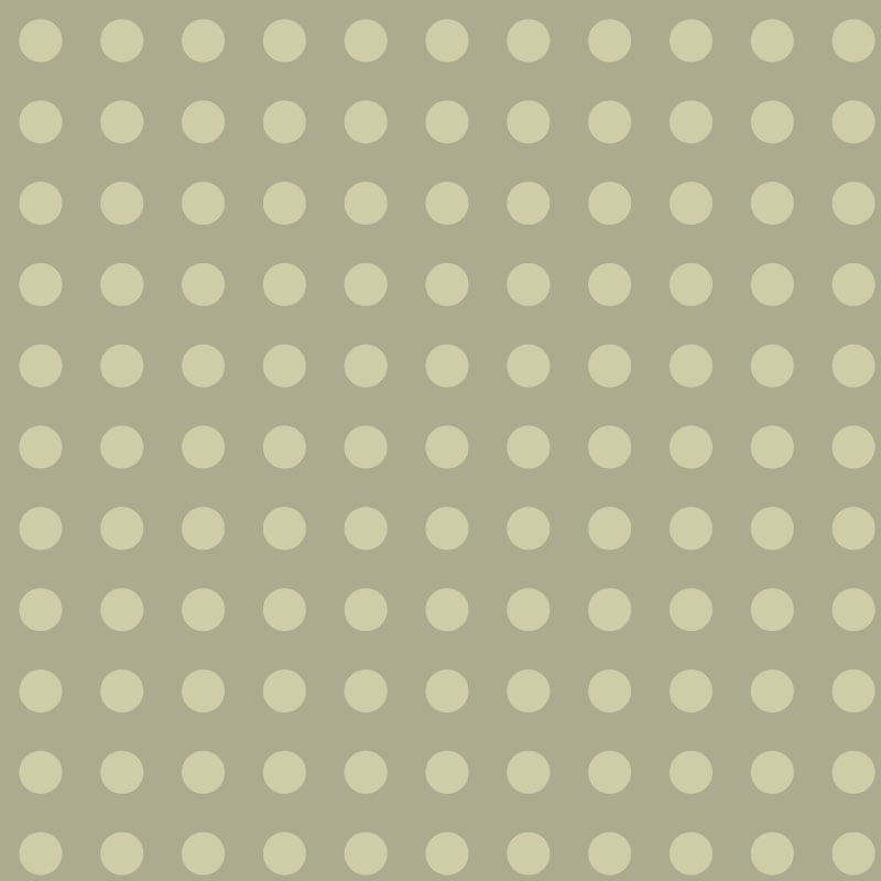 Khaki green polka dot wallpaper design in a bedroom 