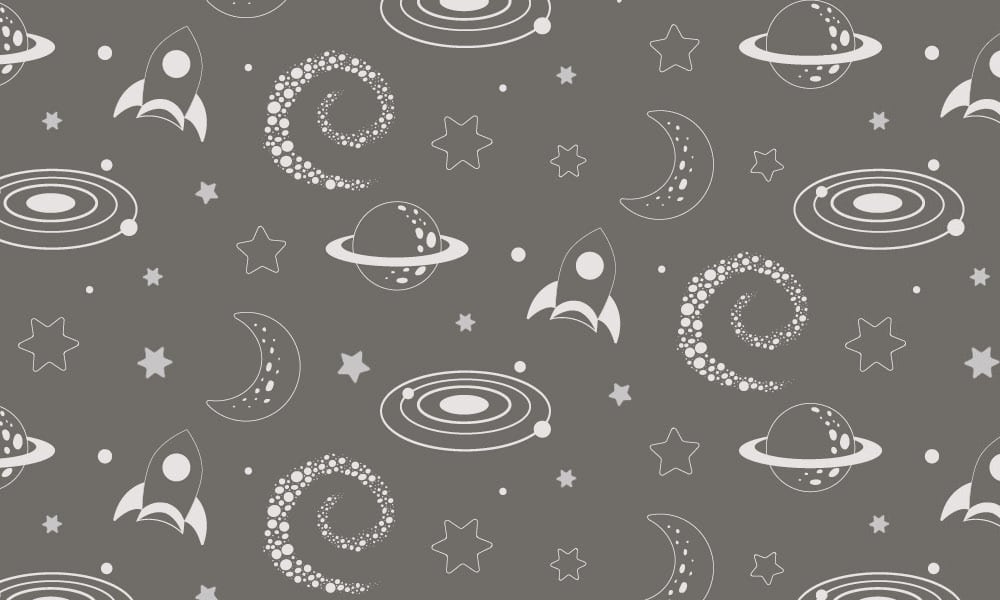 Grey galaxy-themed wallpaper