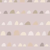 Neutral warm grey and taupe wallpaper design in kid's bedroom 