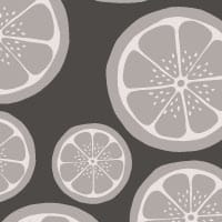 Lime wallpaper in black and white background in office with iMac and desk