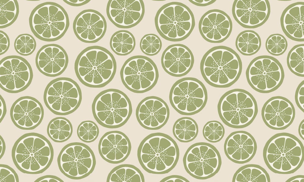 Lime wallpaper design in green with neutral background colour