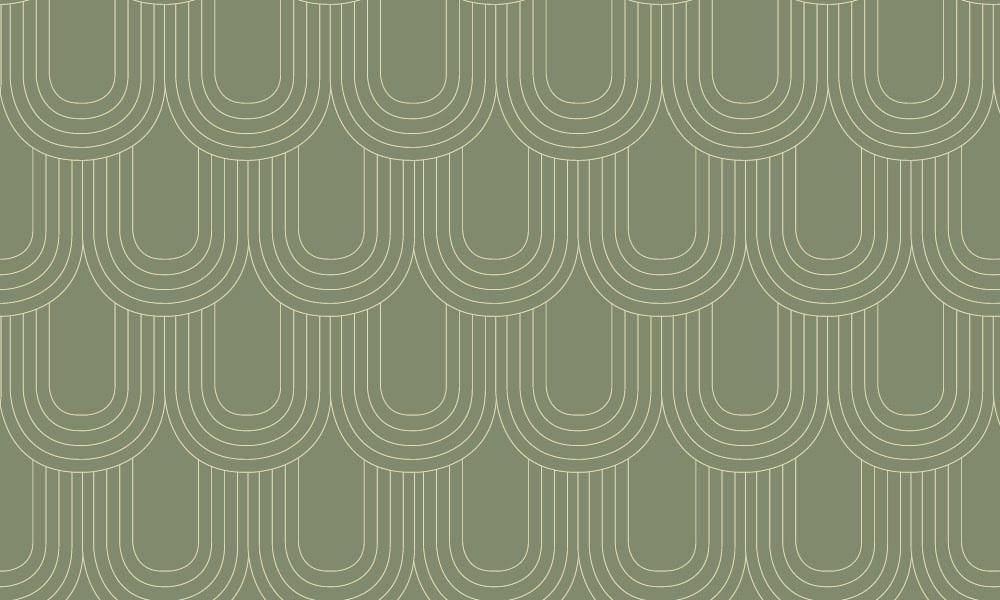Olive green looped wallpaper design