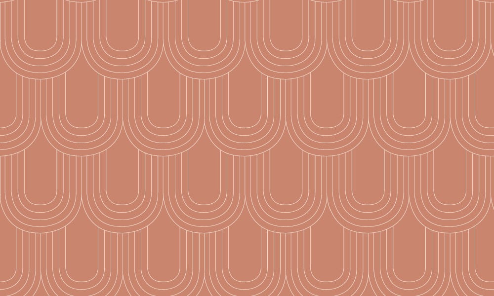 Terracotta looped wallpaper design