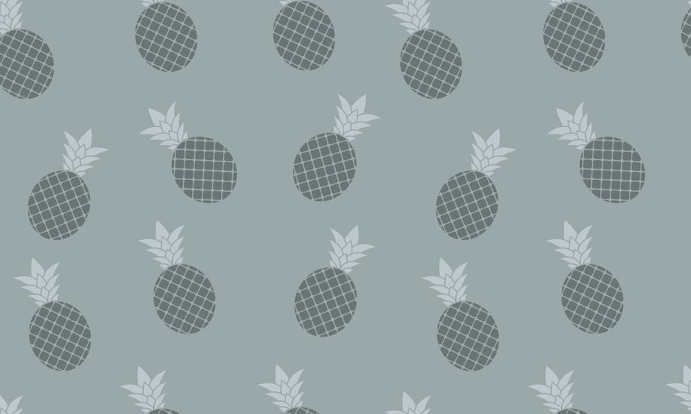 Pineapple blue wallpaper design