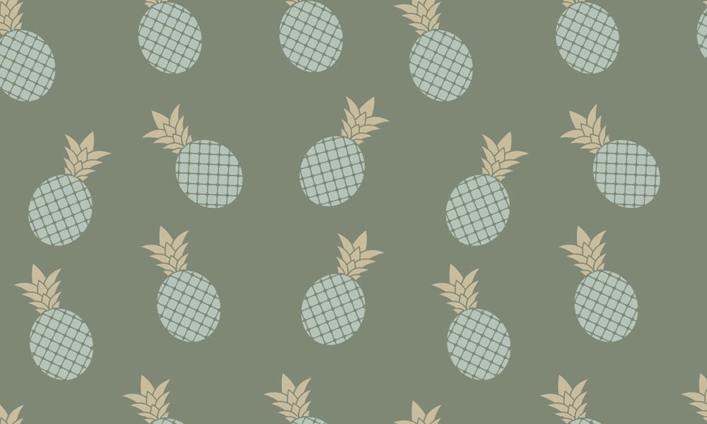 Pineapple sage wallpaper design