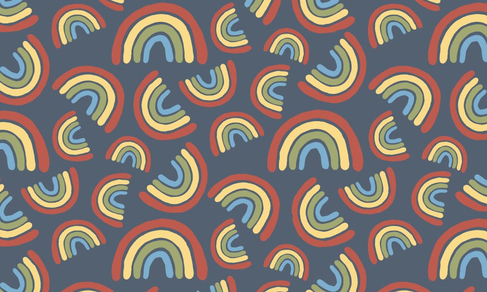 Plasticine blue wallpaper design 