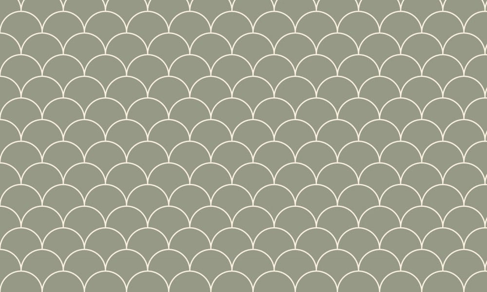 Moss green scales wallpaper design