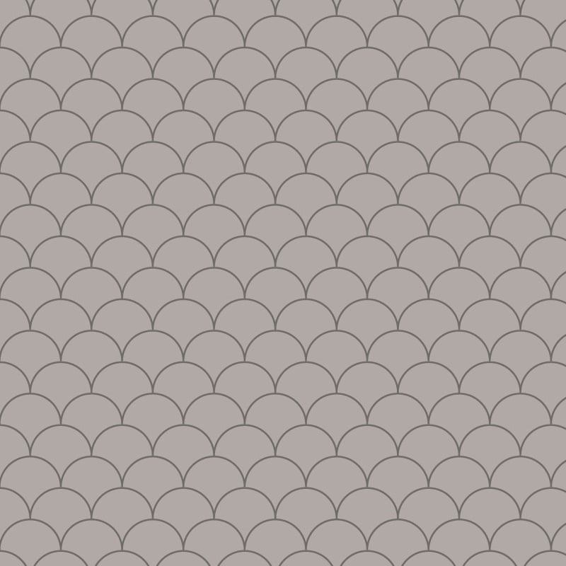 Grey scales wallpaper design situated in bedroom with grey cushions and side table