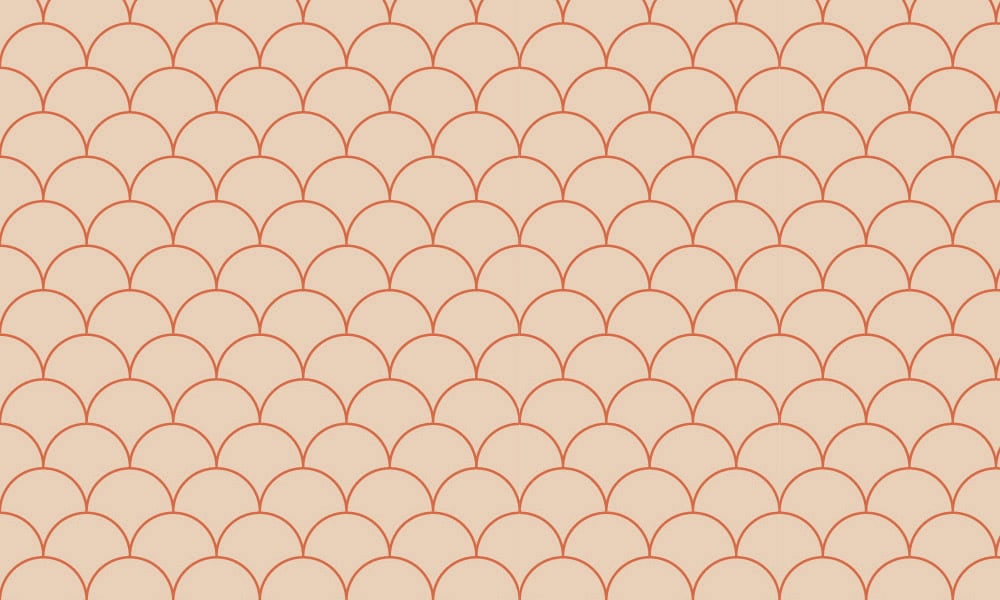 Scales orange wallpaper design