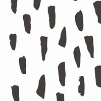 Smudge wallpaper print in black and white in kids bedroom