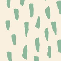 Green smudge repeat pattern wallpaper in a kids bedroom