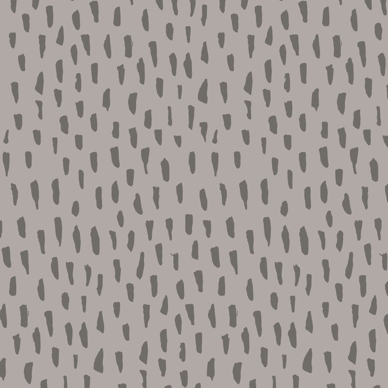 Grey smudge repeat pattern wallpaper in a kids bedroom