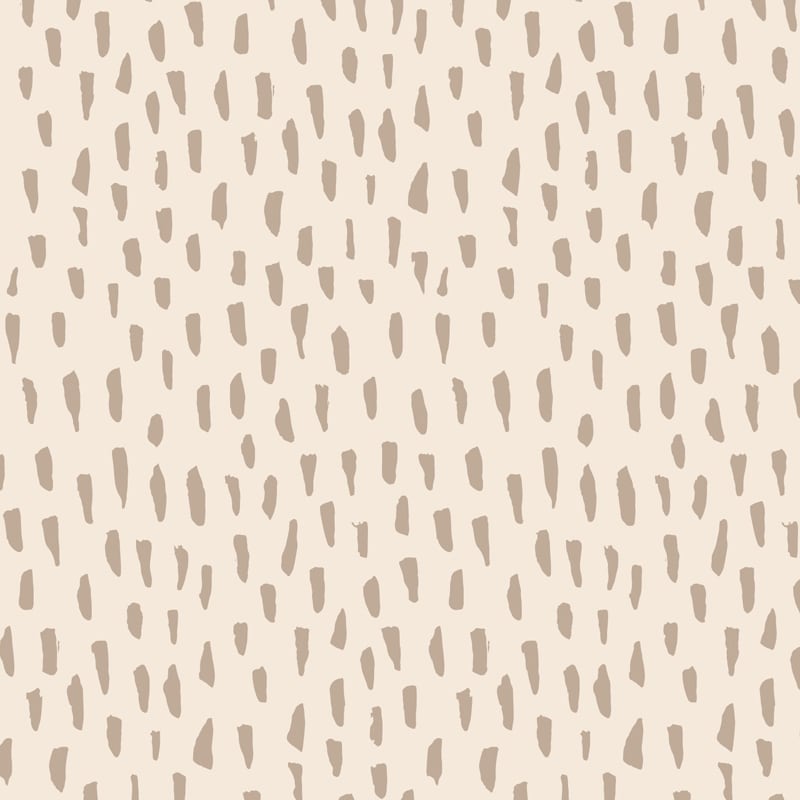 Neutral smudge repeat pattern wallpaper in a kids bedroom
