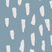 Blue smudge repeat pattern wallpaper in an office with iMac computer