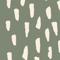 Green smudge repeat pattern wallpaper in an office with iMac computer