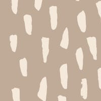 Neutral smudge repeat pattern wallpaper in an office with iMac computer