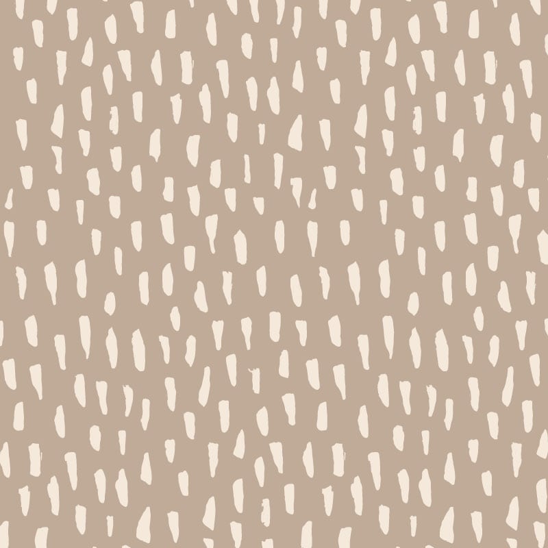 Neutral smudge repeat pattern wallpaper in an office with iMac computer