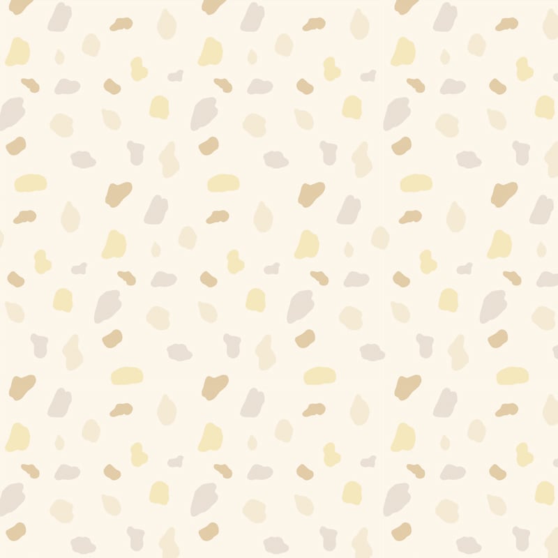 Neutral splodge wallpaper pattern situated in kids bedroom with play ladder