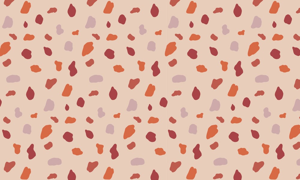 Splodge warm wallpaper design