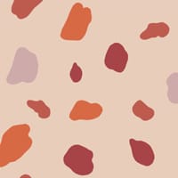 Warm splodge wallpaper pattern situated in kids bedroom with play ladder