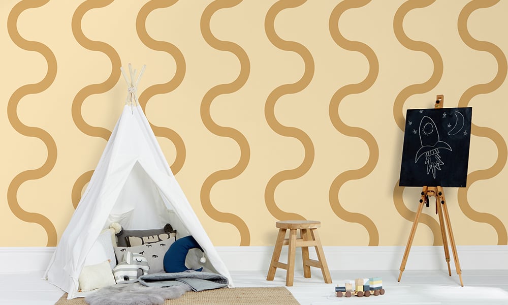 Large scale sqiuggle in honey with kids play tent