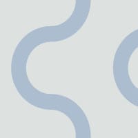 Squiggle wallpaper pattern in ice blue in kids bedroom