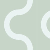Squiggle wallpaper pattern in sage green in kids bedroom