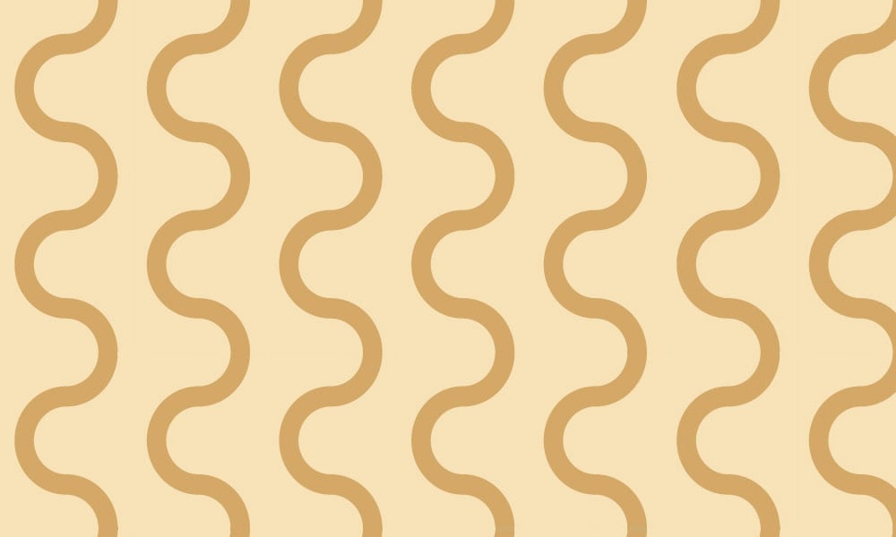 Squiggle honey wallpaper design