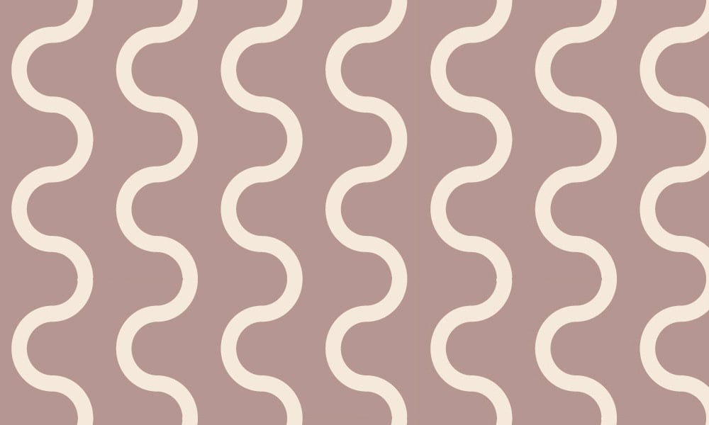 Squiggle dusky pink wallpaper design