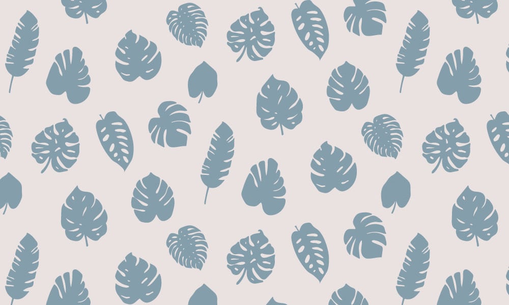 Tropic wallpaper design in blue 