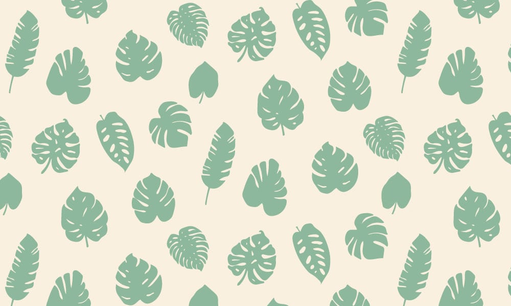 Tropic wallpaper design in green