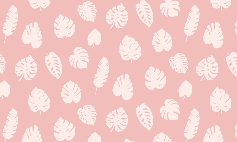 Tropic wallpaper design in pink tones