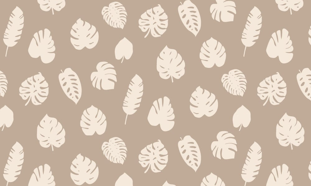 Tropic wallpaper design in neutral tones