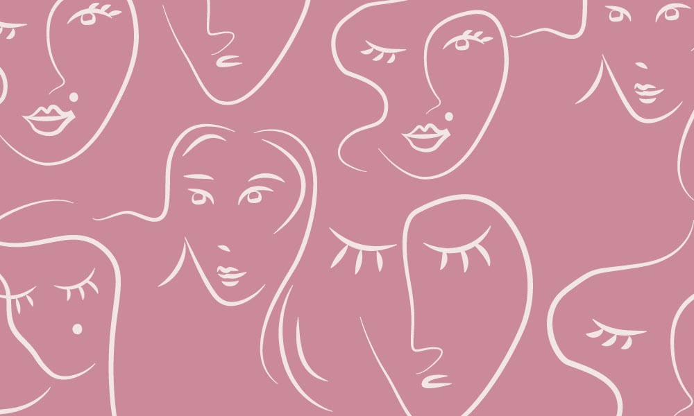 Wayfarer wallpaper design in pink